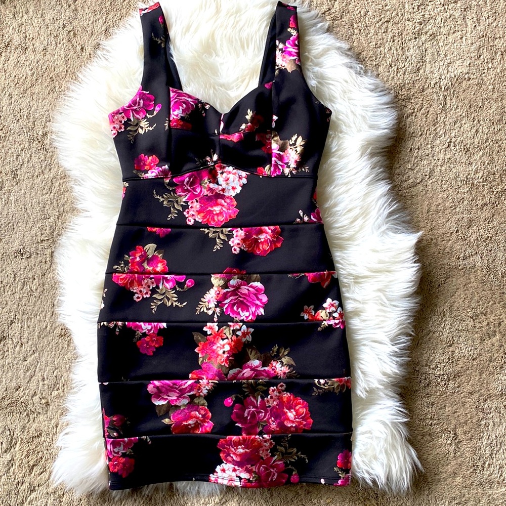Floral cocktail dress
